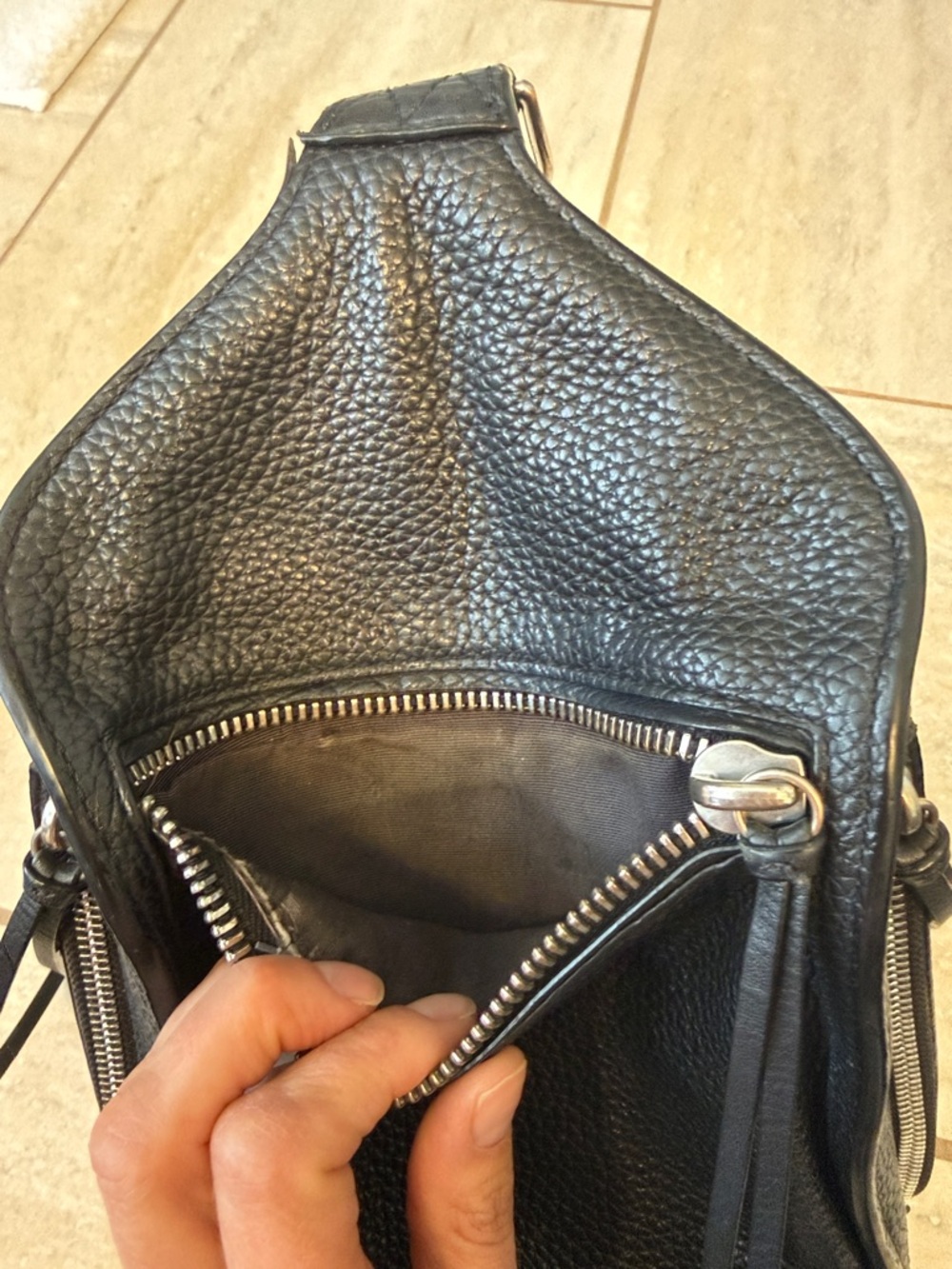 Rag & Bone Elliot Sling Pack Leather Crossbody Bag - Picture 16 of 16